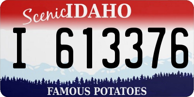 ID license plate I613376