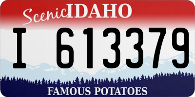 ID license plate I613379