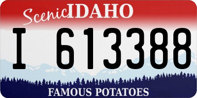 ID license plate I613388