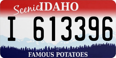 ID license plate I613396