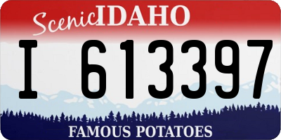 ID license plate I613397
