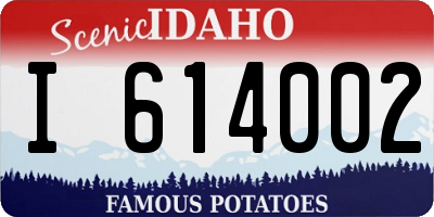 ID license plate I614002