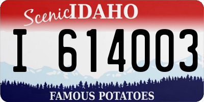 ID license plate I614003