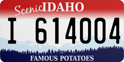 ID license plate I614004