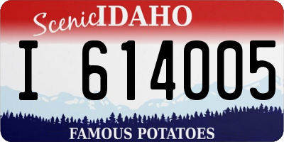 ID license plate I614005