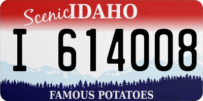 ID license plate I614008