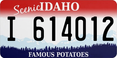 ID license plate I614012
