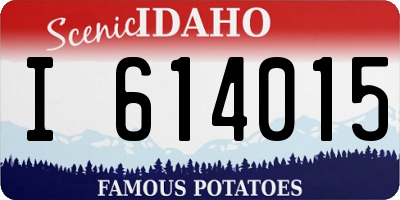 ID license plate I614015