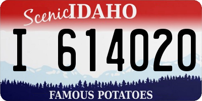 ID license plate I614020