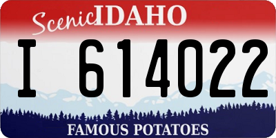 ID license plate I614022