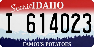 ID license plate I614023