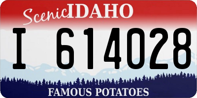 ID license plate I614028