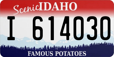 ID license plate I614030