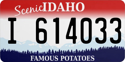 ID license plate I614033