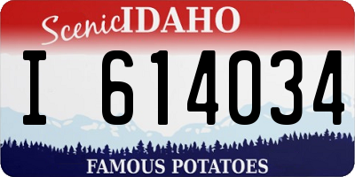 ID license plate I614034