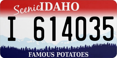 ID license plate I614035