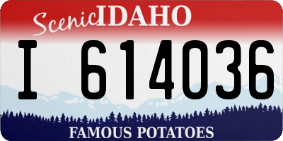 ID license plate I614036