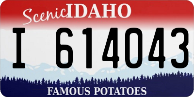 ID license plate I614043