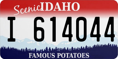 ID license plate I614044