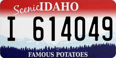 ID license plate I614049