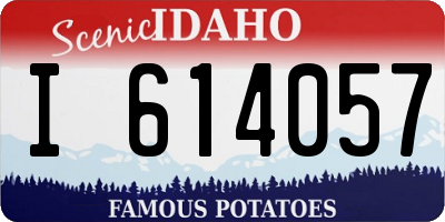 ID license plate I614057