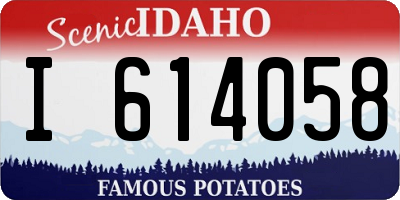 ID license plate I614058