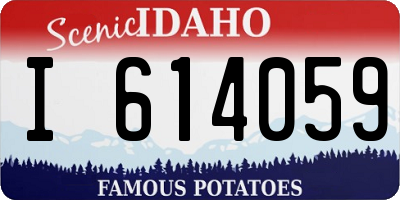 ID license plate I614059