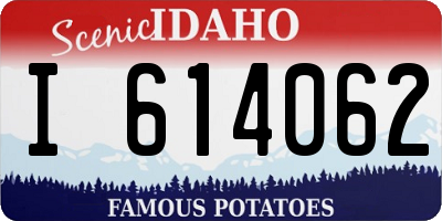 ID license plate I614062