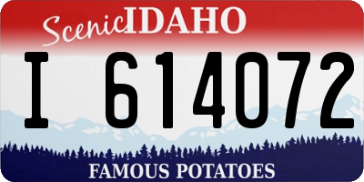 ID license plate I614072