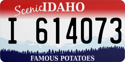 ID license plate I614073