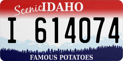 ID license plate I614074