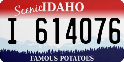 ID license plate I614076