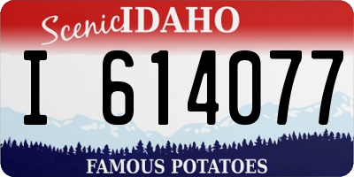 ID license plate I614077
