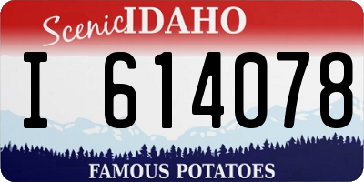 ID license plate I614078