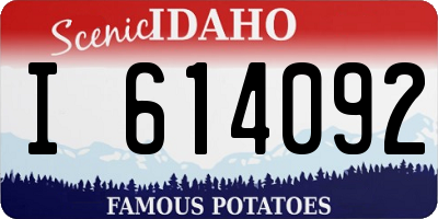 ID license plate I614092