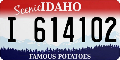 ID license plate I614102