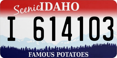 ID license plate I614103