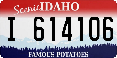 ID license plate I614106
