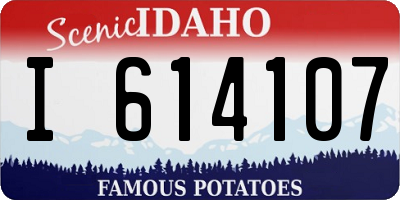 ID license plate I614107