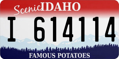 ID license plate I614114