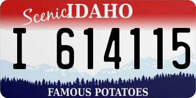 ID license plate I614115