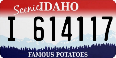ID license plate I614117