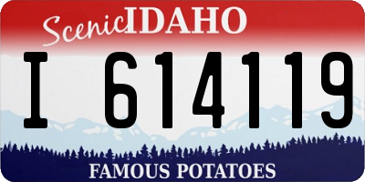 ID license plate I614119