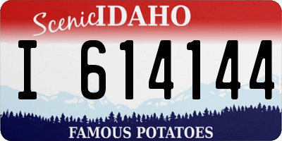 ID license plate I614144