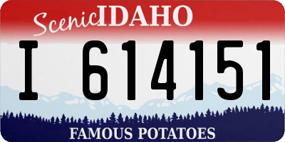ID license plate I614151