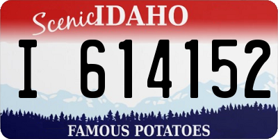 ID license plate I614152