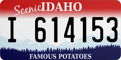 ID license plate I614153