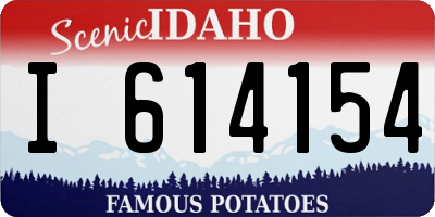ID license plate I614154
