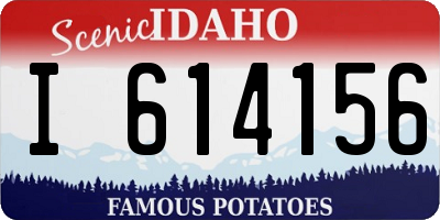 ID license plate I614156