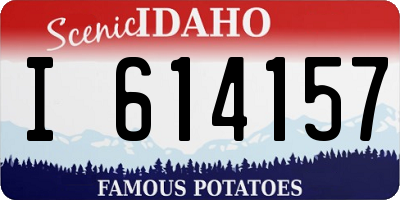 ID license plate I614157